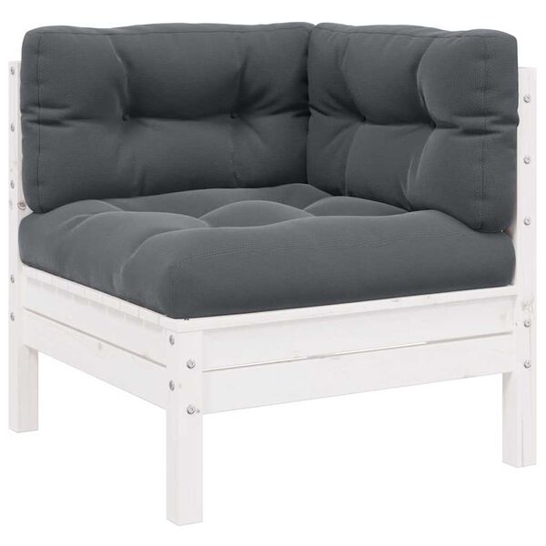 vidaXL Garden Lounge Set Set of 3 White