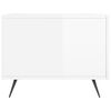 vidaXL Coffee Table Set of 2 High Gloss White Engineered Wood