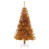 vidaXL Artificial Christmas Tree Gold PET, Steel 59.1 in