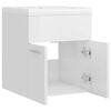 vidaXL Sink Cabinet With Basin High gloss white Engineered wood and ceramic