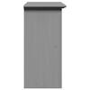 vidaXL Bathroom Wall Cabinet Gray Solid pine, engineered wood, metal