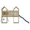 vidaXL Outdoor Playset Natural wood, Blue Treated wood - Pine, Polypropylene