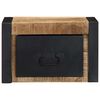 vidaXL Nightstand Set of 2 Natural Mango Wood Solid Mango Wood Small