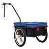 vidaXL Bike Trailer/Hand Wagon 61.0x23.6x32.7" Steel Blue