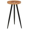 vidaXL Bar Table Honey-colored, Black Solid Acacia wood Medium