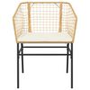 vidaXL Garden Chair Brown PE rattan Standard Ergonomic Garden Chair
