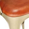 vidaXL Dining Chairs 6 pcs Brown Real Leather
