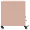 vidaXL Bedside Cabinet Set of 2 Pink Cold-rolled steel Compact