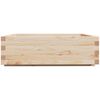 vidaXL Garden Planter Natural wood Solid pinewood Medium Durable