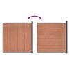 vidaXL Fence Panel WPC Brown 68.1x73.2"