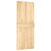 vidaXL Sliding Door with Hardware Set 33.5x82.7" Solid Wood Pine