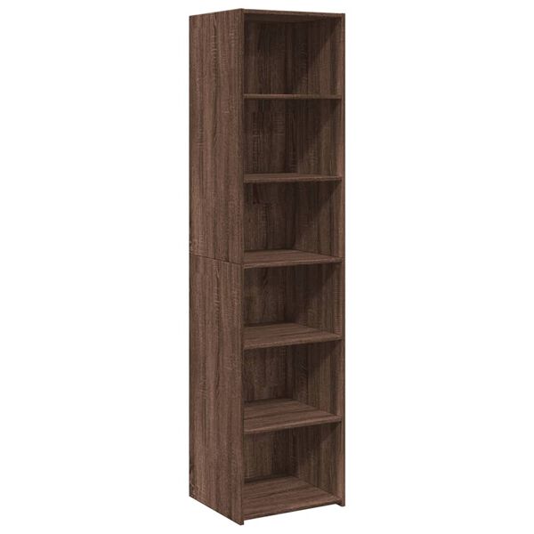 vidaXL Highboard Brown Oak Engineered wood Medium Highboard