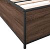 vidaXL Bed Frame Brown Oak Engineered Wood Small Double Durable
