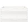 vidaXL Garden Planter White Solid pine wood 35.4x35.4x18.1 in
