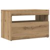 vidaXL TV Cabinet Set of 2 Artisan oak Engineered wood Medium