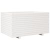 vidaXL Garden Planter White Solid Pine Wood 35.4x23.6x19.5 in