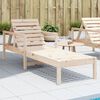 vidaXL Sun Lounger Natural Pine Solid Pine Wood Standard