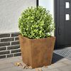 vidaXL Garden Planter Brown Weathering steel Medium Durable