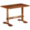 vidaXL Dining Table Multicolor Solid reclaimed wood Medium