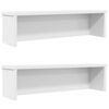 vidaXL Kitchen Racks Stackable 2 pcs White 19.7x5.9x6.3"