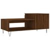 vidaXL Coffee Table Brown Oak Engineered Wood, Metal Medium Coffee Table