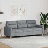 vidaXL 3-seater Sofa Light Grey Fabric (100% polyester), metal, textilene