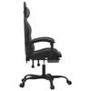 vidaXL Gaming Chair Black and Grey Faux leather, metal, plywood, foam