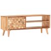 vidaXL TV Cabinet Natural Acacia Solid Acacia Wood 39.4 x 13.8 x 15.7 in