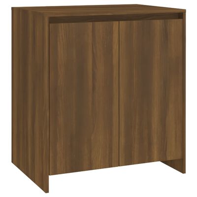 vidaXL 3 Piece Sideboard Brown Oak Engineered Wood