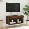vidaXL TV Cabinet Brown oak Engineered wood Compact Modern TV Cabinet