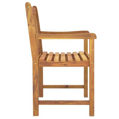 vidaXL Patio Chairs 6 pcs 22"x21.9"x35.4" Solid Wood Acacia