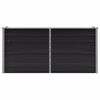 vidaXL Raised Bed Anthracite Galvanized steel 63.0 x 15.7 x 30.3 in
