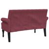 vidaXL Bench Wine Red