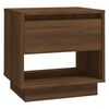 vidaXL Bedside Cabinet Set of 2 Brown Oak Engineered Wood Standard