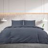 vidaXL Duvet Cover Set Anthracite 100% Cotton 102.4 x 94.5 in