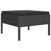 vidaXL Garden Lounge Set Black