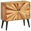 vidaXL Sideboard Natural wood with brown and golden streaks Solid mango wood
