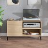 vidaXL Record Cabinet Sonoma Oak Engineered Wood Medium