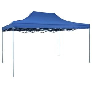 vidaXL Marquee Blue 600D Oxford fabric with PVC coating, Powder-coated steel