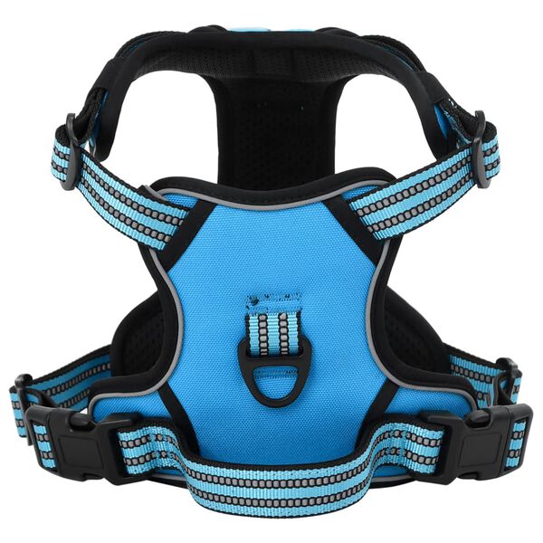 vidaXL Dog Harness Blue Polyester Small Lightweight Small Dog Harness