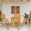 vidaXL Garden Dining Set Brown Solid Acacia wood Medium Foldable