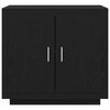 vidaXL Sideboard Black Oak 31.50 x 15.75 x 29.53 in Engineered Wood