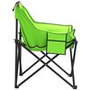 vidaXL Camping Chair Green Steel and 600D polyester with PE coating