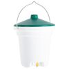 vidaXL Poultry Drinker White and Green Polypropylene One Size