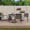 vidaXL Garden Dining Set Brown PE Rattan, Steel, Tempered Glass Standard
