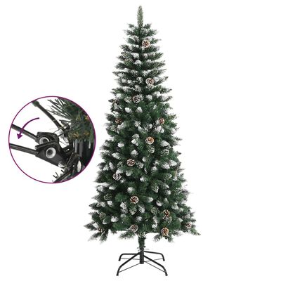 vidaXL Artificial Christmas Tree with Stand Green 59.1" PVC