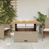 vidaXL Garden Table Beige and Brown