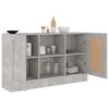 vidaXL Sideboard Concrete Gray 47.2"x12"x27.6" Engineered Wood