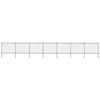 vidaXL Garden Fence with Hoop Top Steel 491.3"x59.1" Black