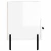 vidaXL TV Cabinet High gloss white Engineered wood, iron